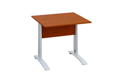 EPK 28 - 8 stůl kancelářský, kovová podnož bílá, deska 25 mm, široký 800 mm, třešeň šumavská